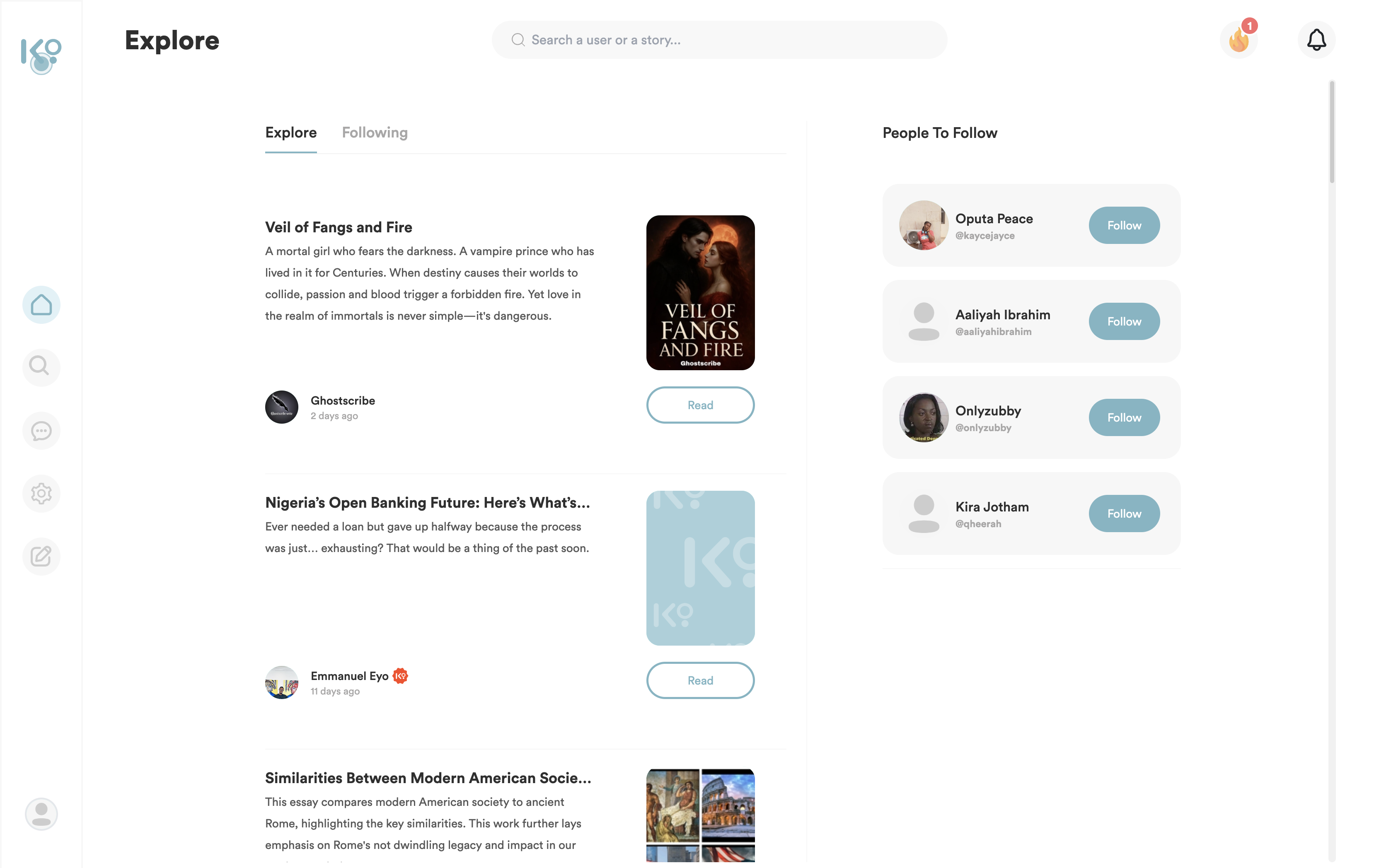 Social Media Platform for African Writers